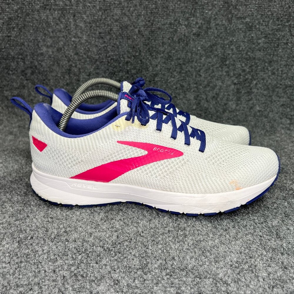 Brooks Revel 5 Running Shoes Women's‎ Size 11 White Athletic Training Sneakers